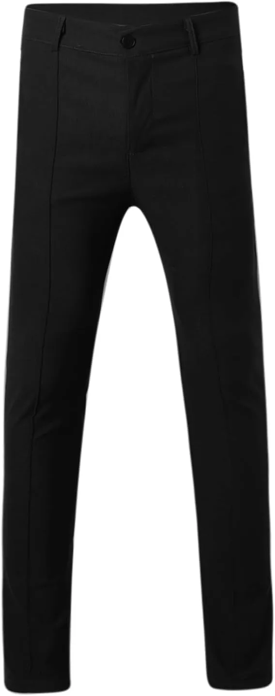Plaid Dress Pants for Men Slim Fit Dress Pants Stretch Regular Fit Business Casual Fashion Golf Pencil Chinos Pants