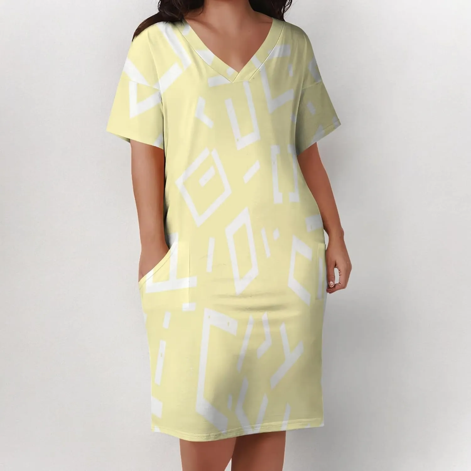Plus Size Women's Summer Short Sleeve Midi Tshirt Dresses Casual Beach Tunic Tie Dye Boho Sundress with Pockets