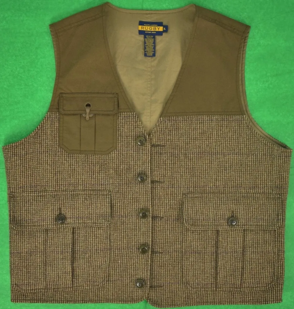 "Rugby Ralph Lauren Tweed Run Shooting Vest" Sz: XL (NWT) (SOLD)