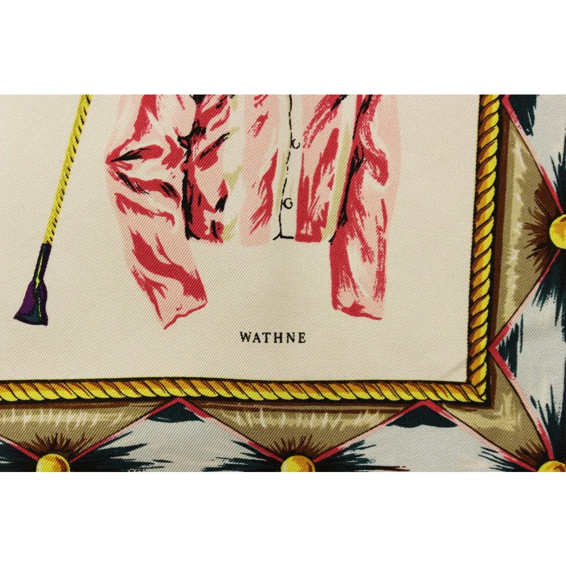 "Wathne '26 Jockey Colours' Italian Silk Scarf" (SOLD)