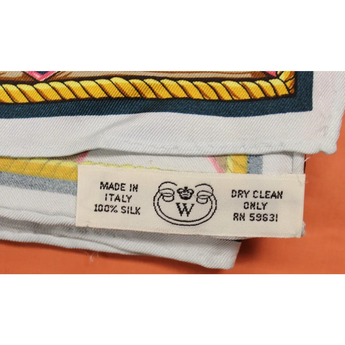 "Wathne '26 Jockey Colours' Italian Silk Scarf" (SOLD)