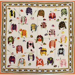 "Wathne '26 Jockey Colours' Italian Silk Scarf" (SOLD)