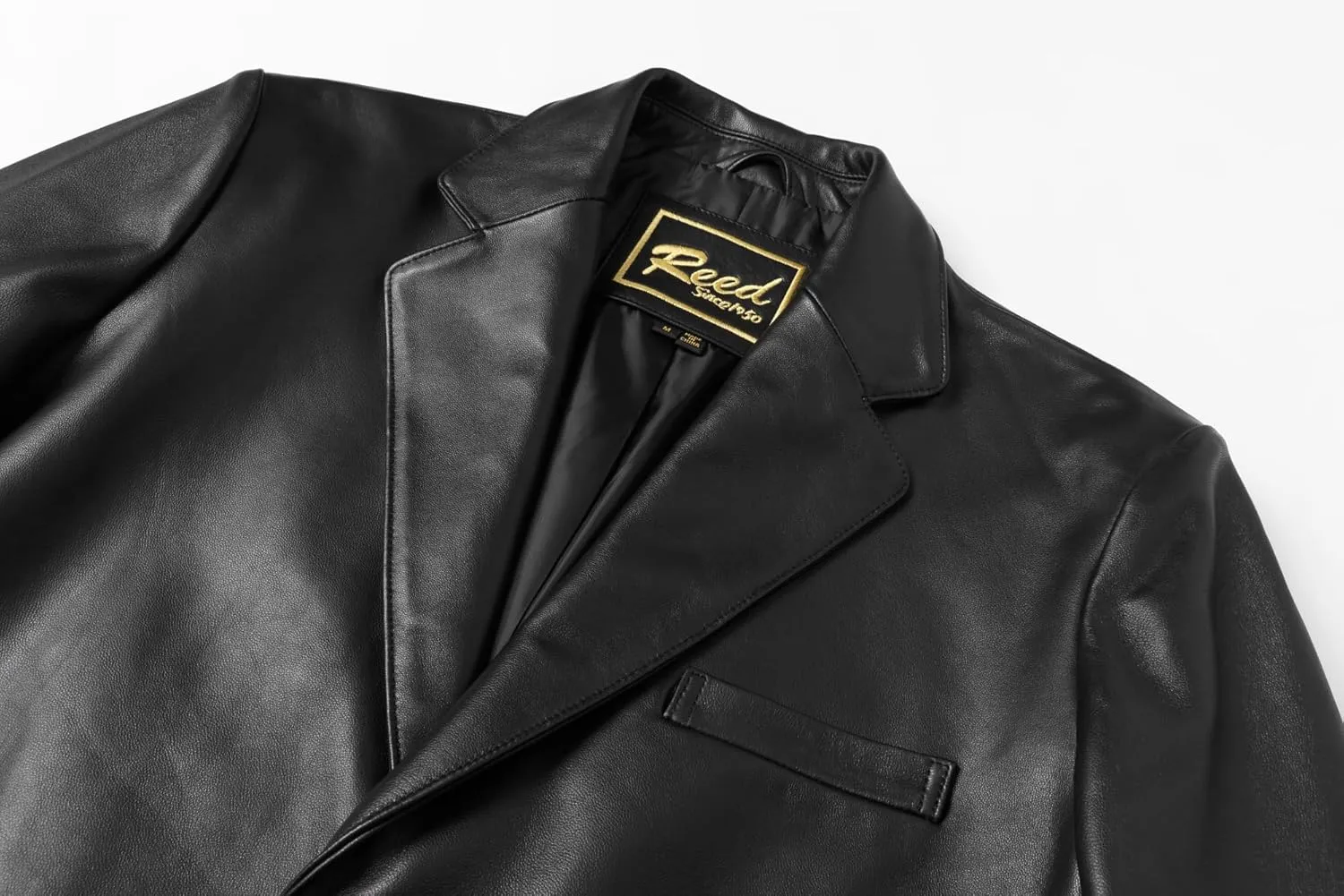 REED Men's Premium Lamb Skin Leather Blazer (Imported)