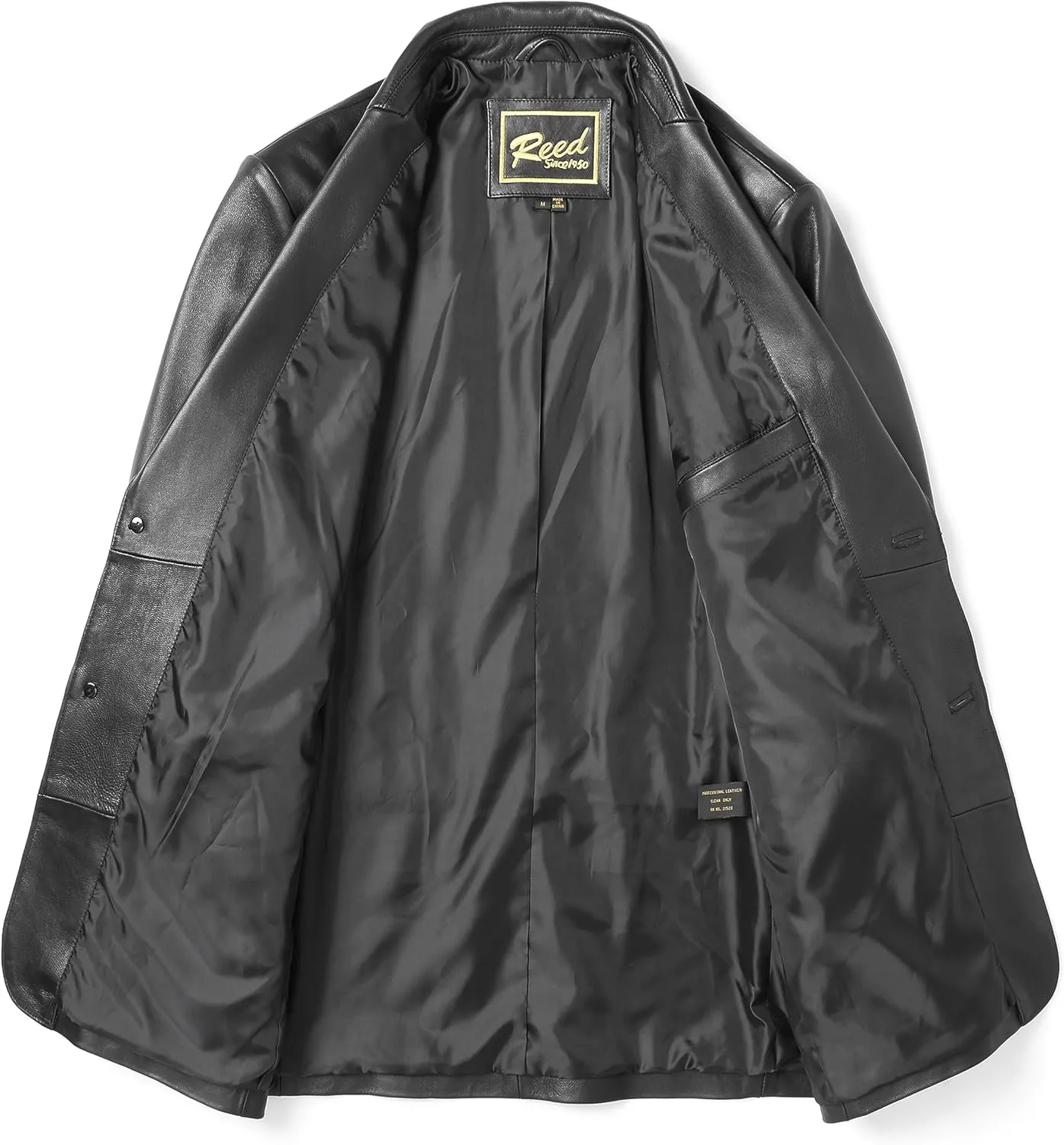 REED Men's Premium Lamb Skin Leather Blazer (Imported)