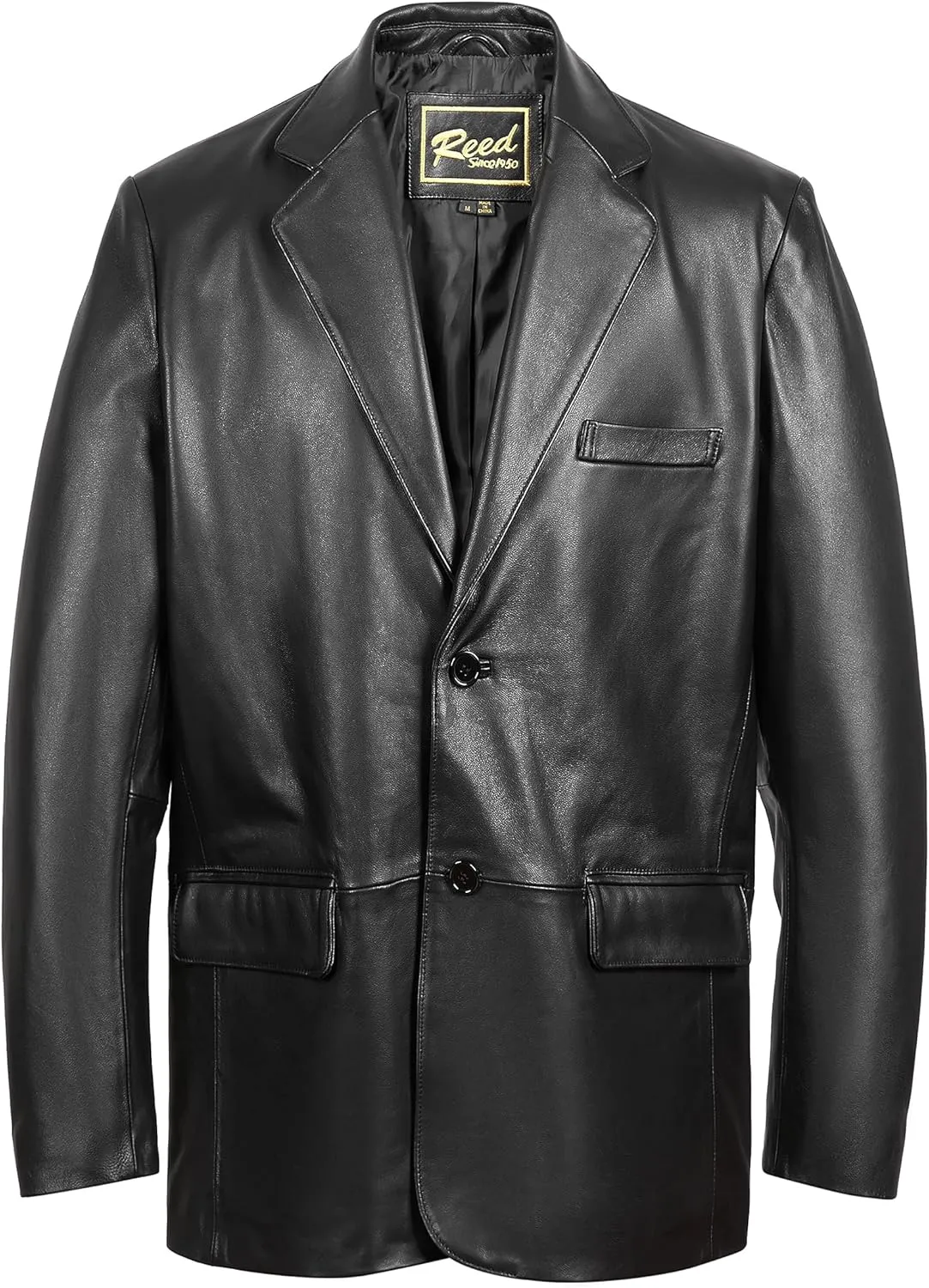 REED Men's Premium Lamb Skin Leather Blazer (Imported)
