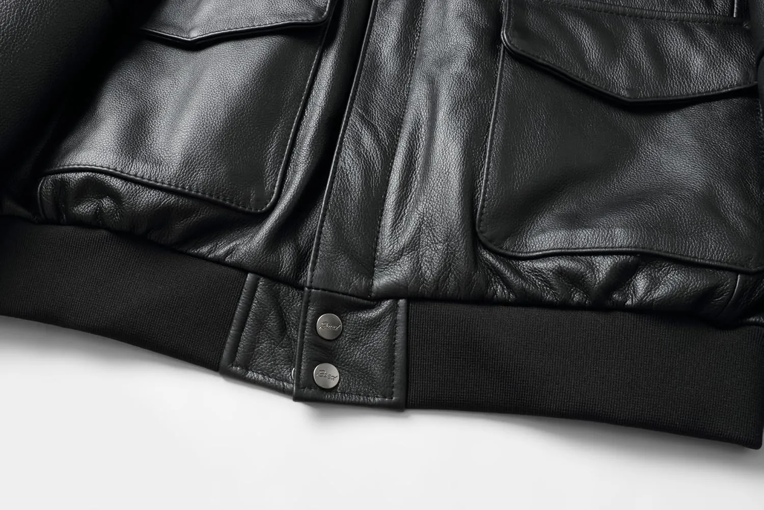 REED Men's Premium Leather Aviator Bomber Jacket