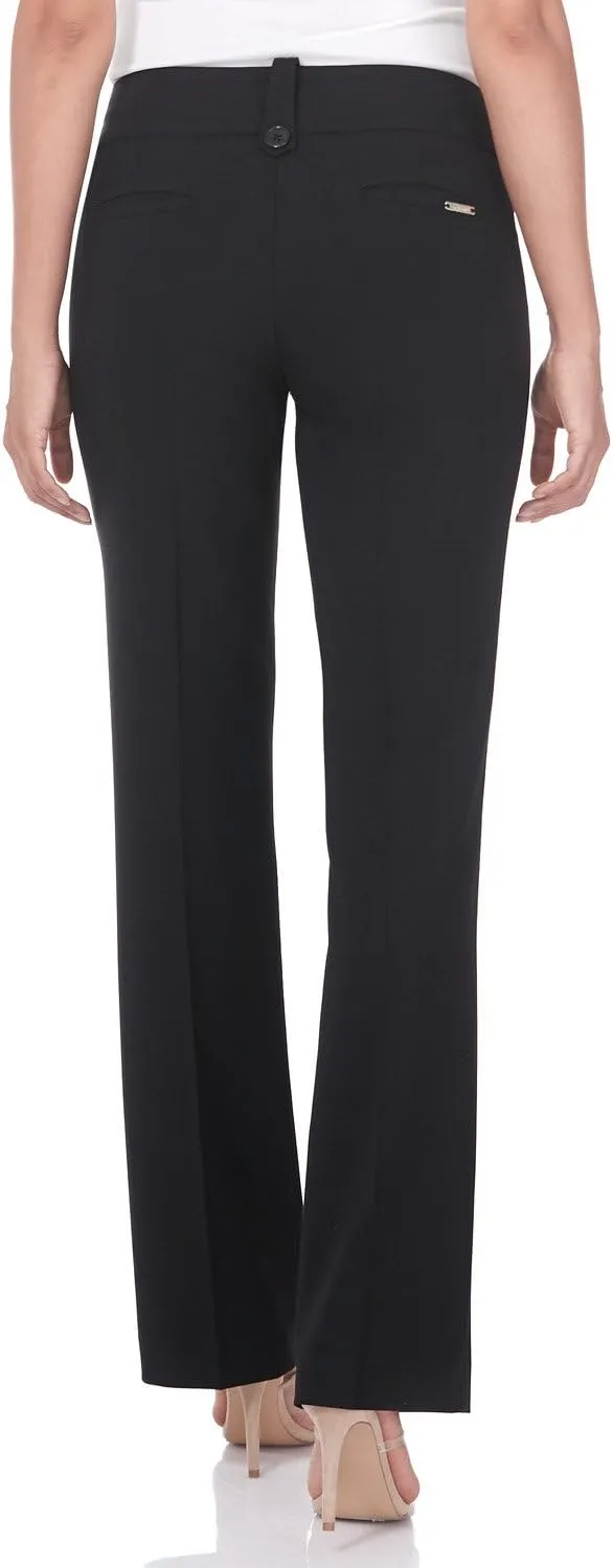 Rekucci Women's Smart Desk to Dinner Stretch Bootcut Pant w/Tummy Control