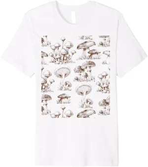 Reusable Shopping Bag Vintage Mushroom Graphic Premium T-Shirt