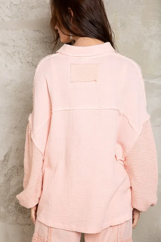 Rosey Pink Oversized Top