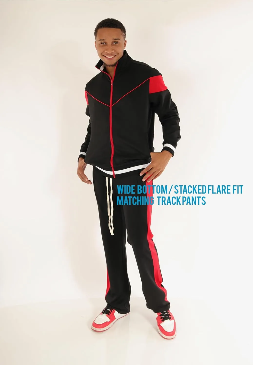 SCREENSHOT-Track Jacket Mens Urban Hip Hop Premium Track Jacket - Slim Fit Side Taping Sportswear Urbanwear Streetwear Top