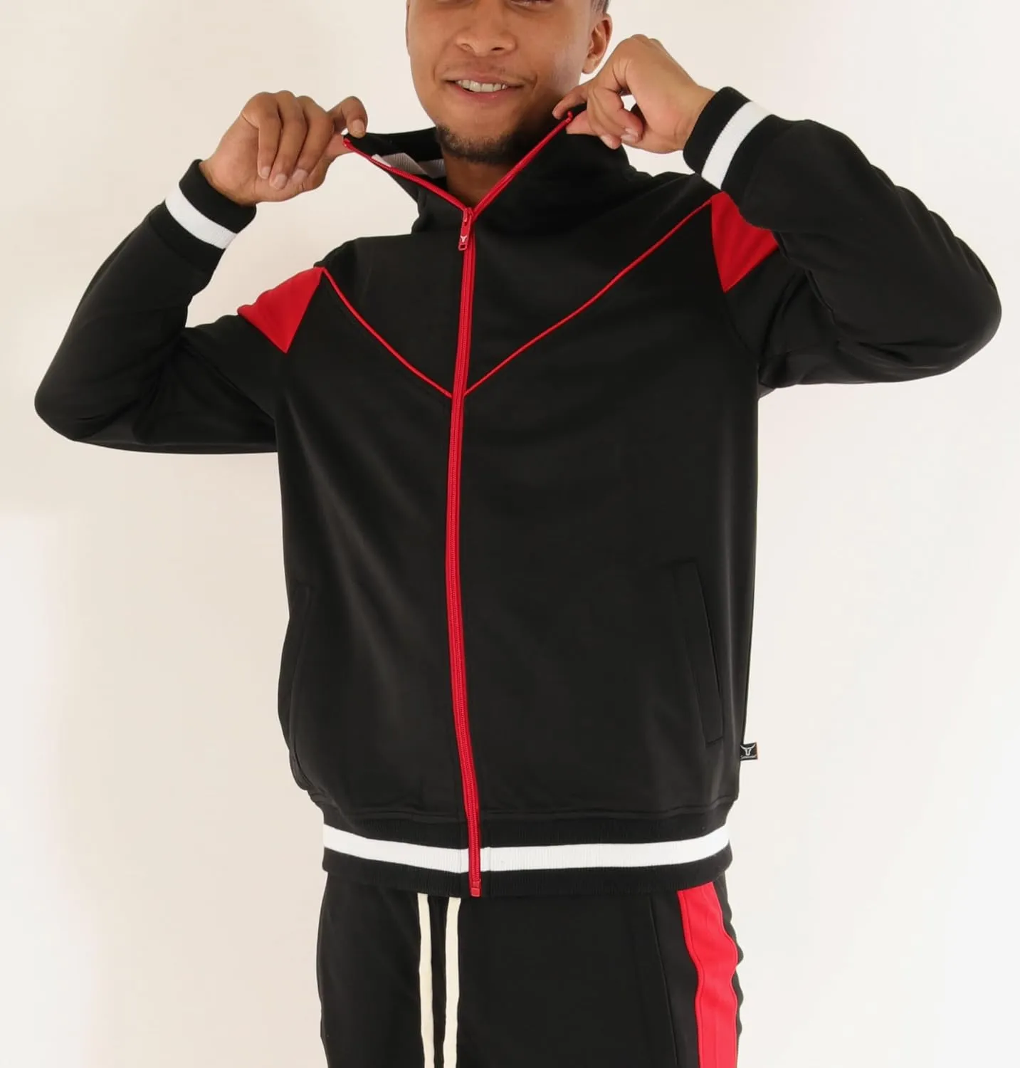 SCREENSHOT-Track Jacket Mens Urban Hip Hop Premium Track Jacket - Slim Fit Side Taping Sportswear Urbanwear Streetwear Top