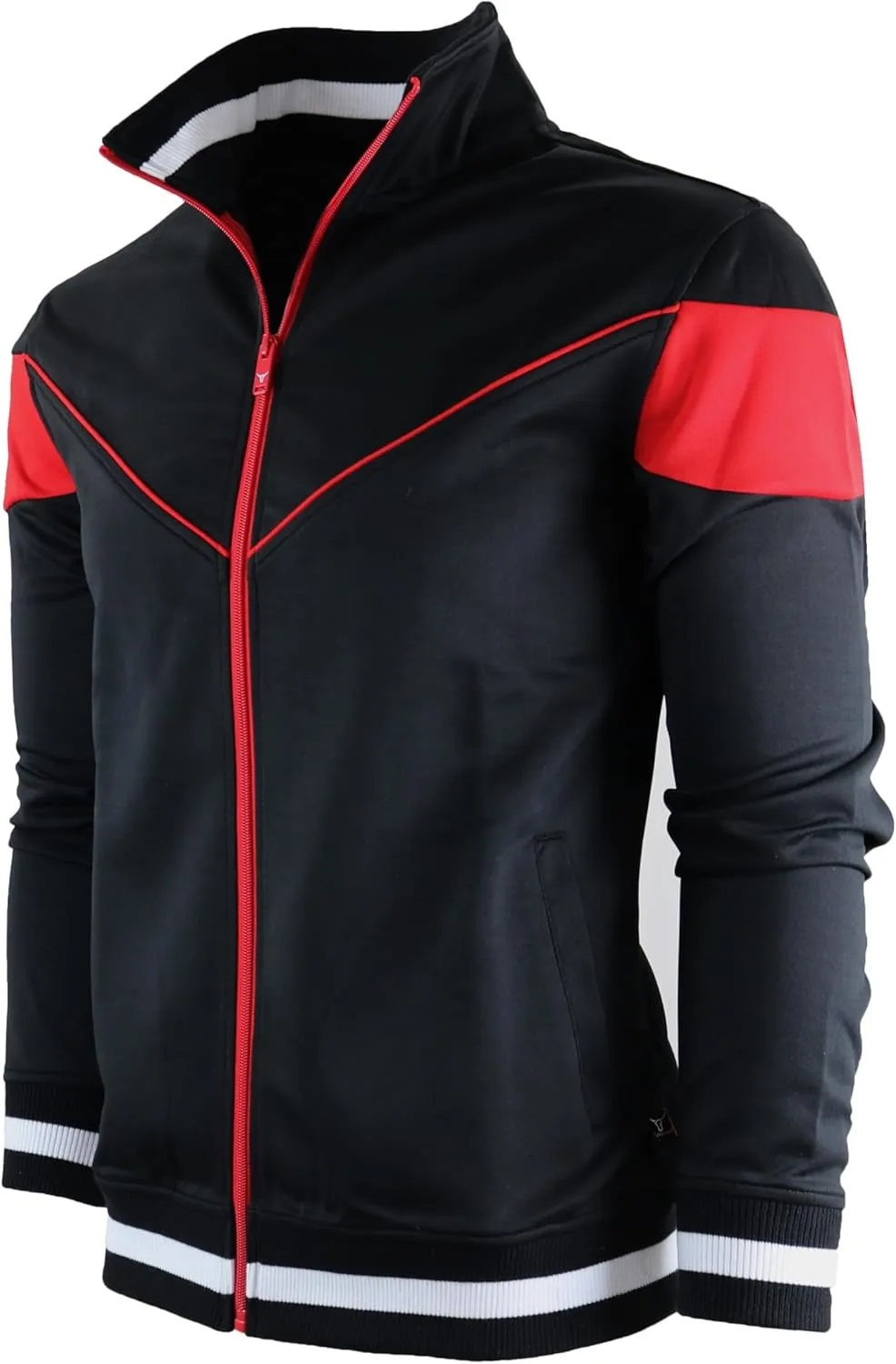SCREENSHOT-Track Jacket Mens Urban Hip Hop Premium Track Jacket - Slim Fit Side Taping Sportswear Urbanwear Streetwear Top