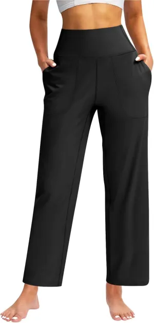 Scrub Pants for Women, Lounge Summer Casual High Waisted Sweatpants Baggy with
