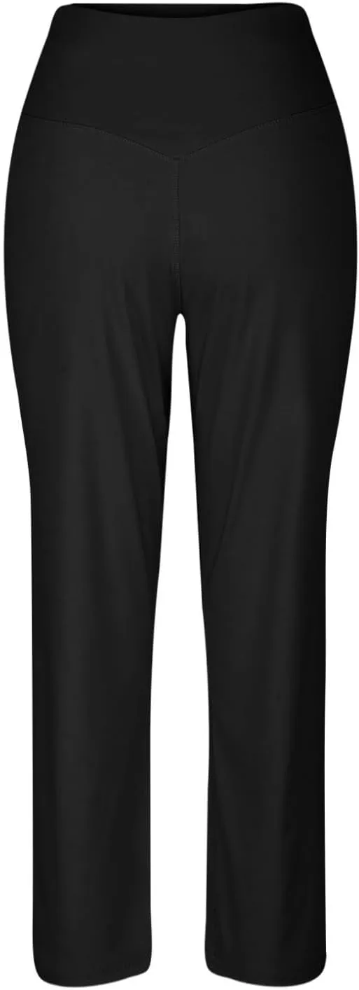 Scrub Pants for Women, Lounge Summer Casual High Waisted Sweatpants Baggy with