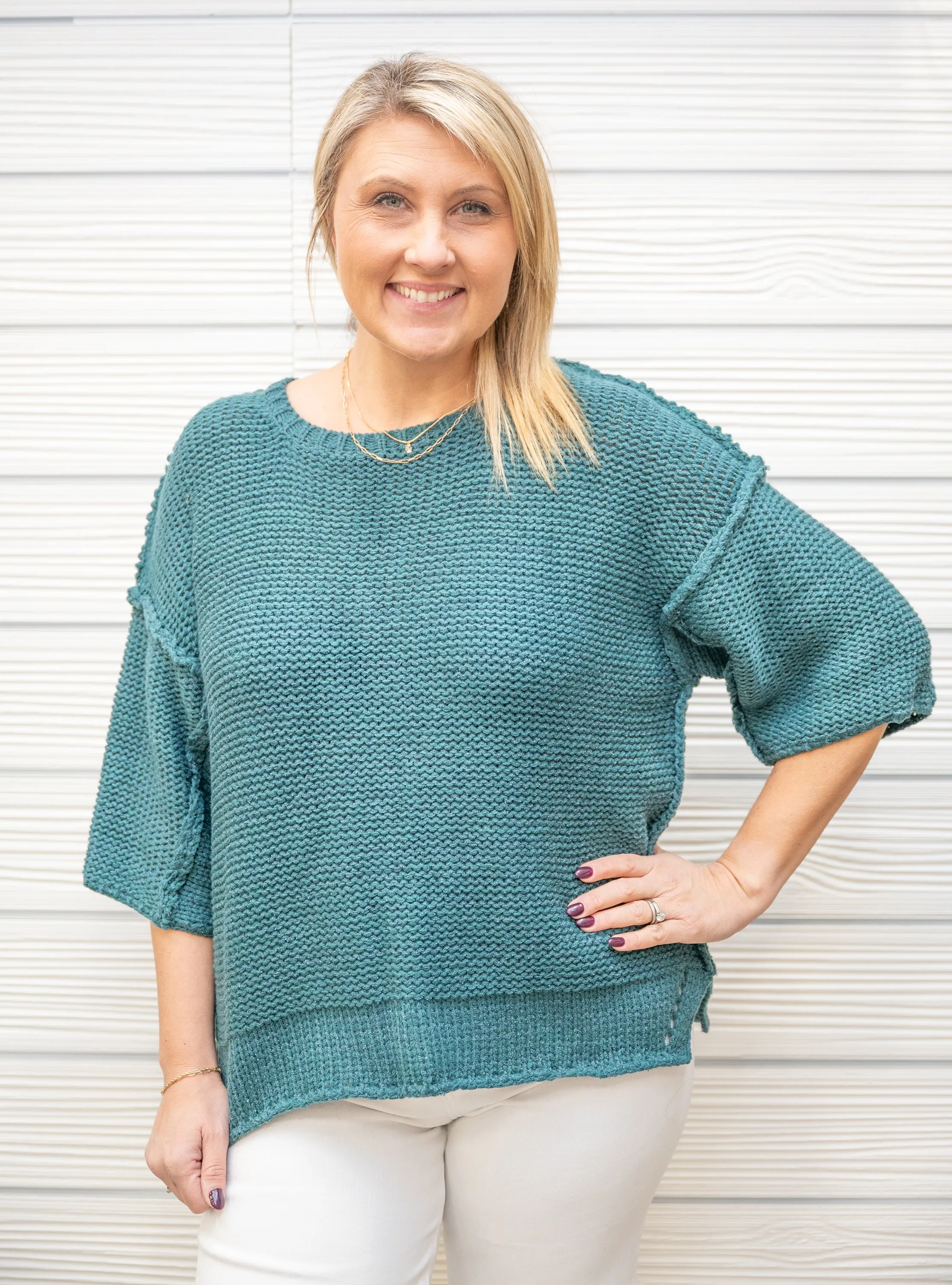 Simply Overjoyed Knit Top
