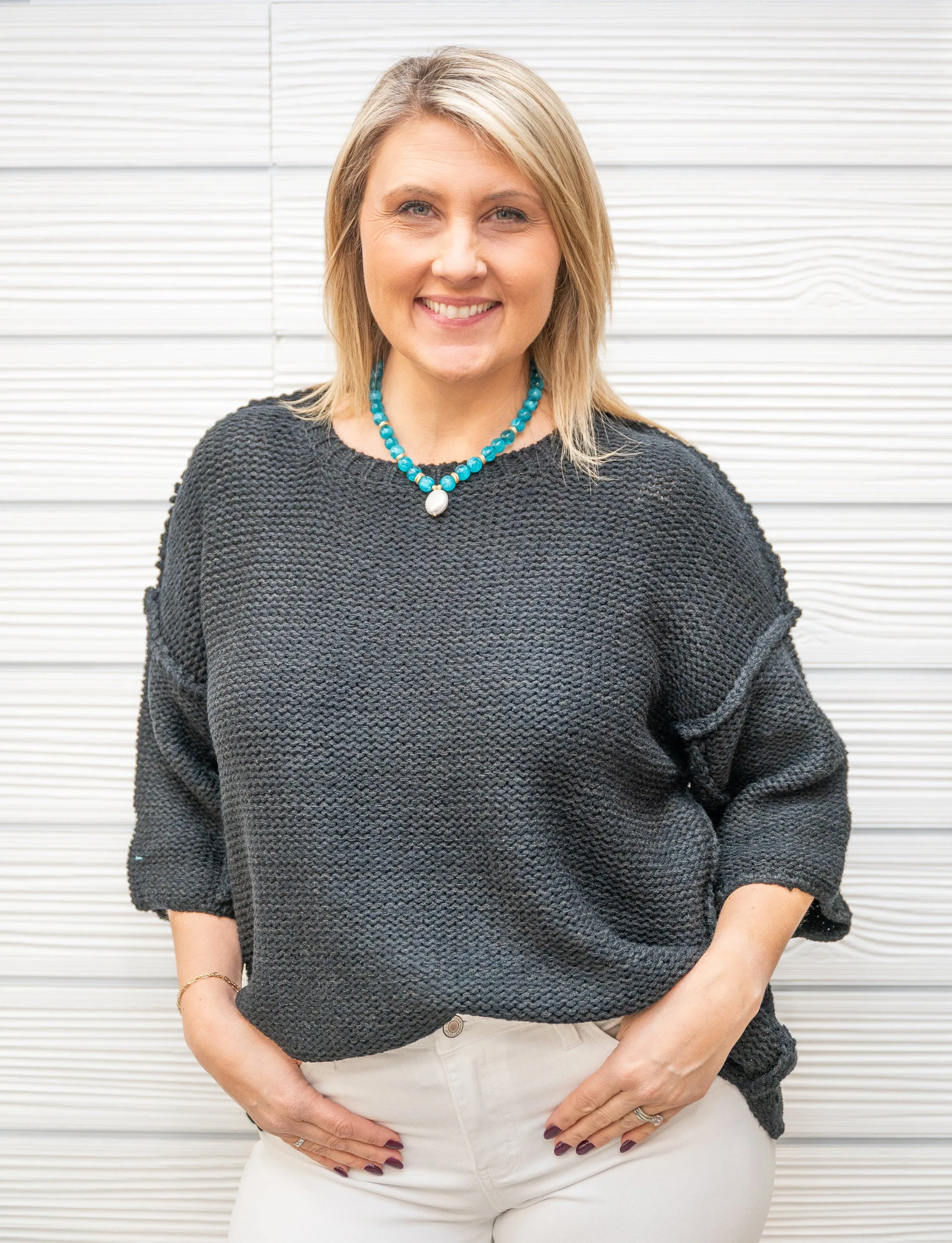 Simply Overjoyed Knit Top