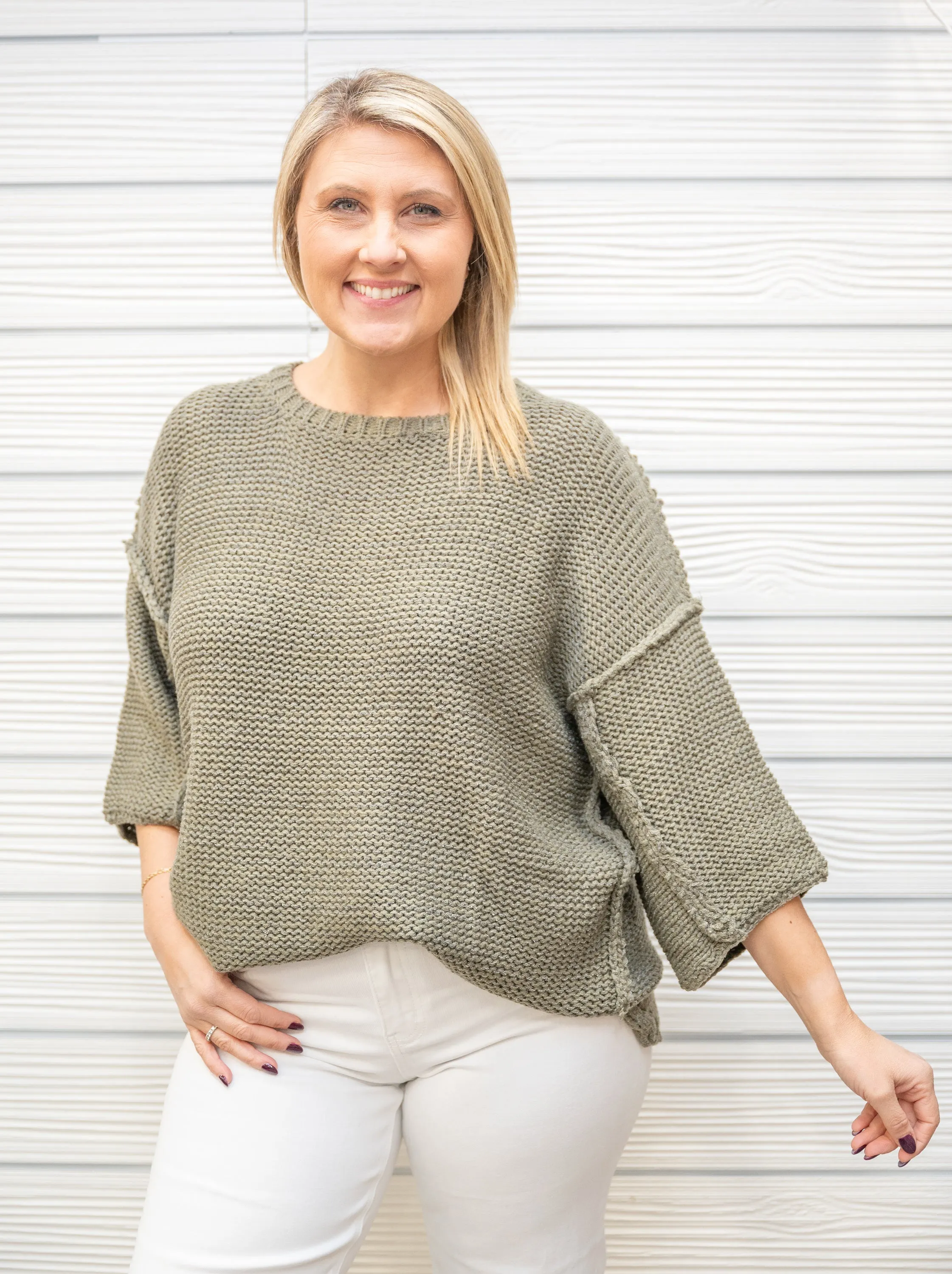 Simply Overjoyed Knit Top