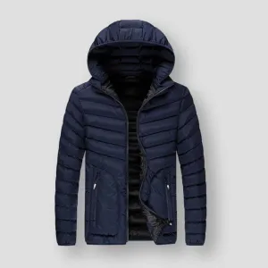 Sky Madrid Quilted Hooded Parka