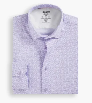Slim Fit 360 Stretch Soft Touch Paisley Print Jersey Dress Shirt
