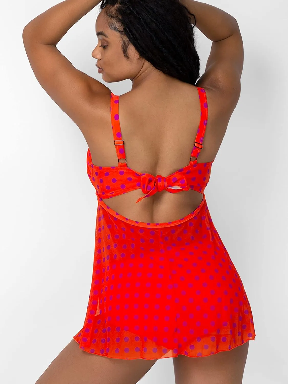 Smart & Sexy Women's Plus-Size Swimwear Top  Twist Bandeau Tankini with Built-in Support