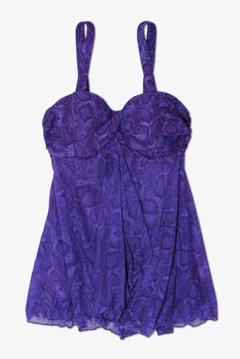Smart & Sexy Women's Plus-Size Swimwear Top  Twist Bandeau Tankini with Built-in Support