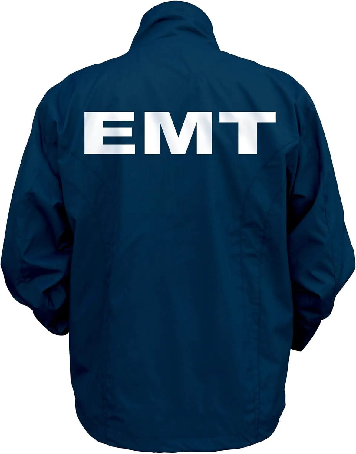 Smart People Clothing EMT zipped up windbreaker with Reflective decorations front and back