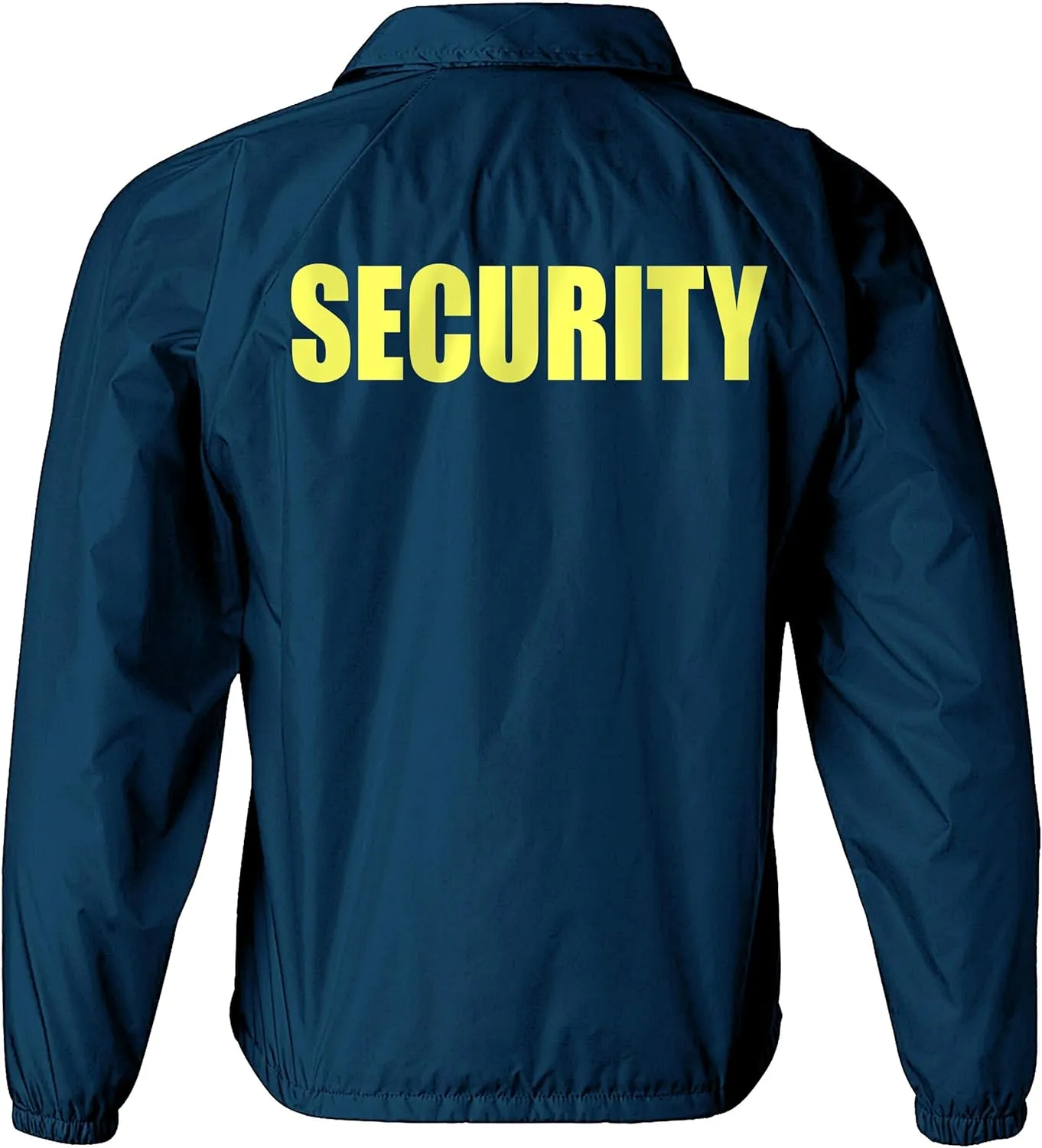 Smart People Clothing Security nylon jacket in with Reflective logos, front and back.