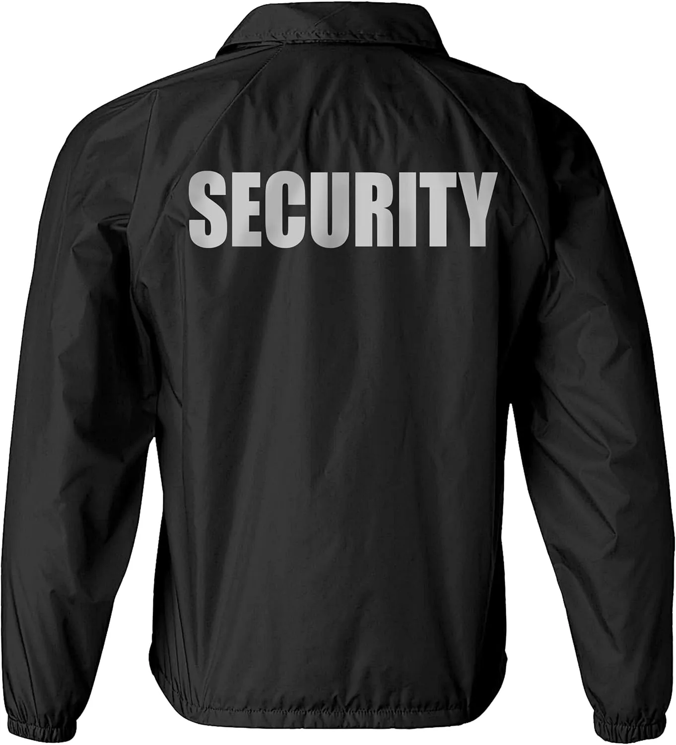 Smart People Clothing Security nylon jacket in with Reflective logos, front and back.