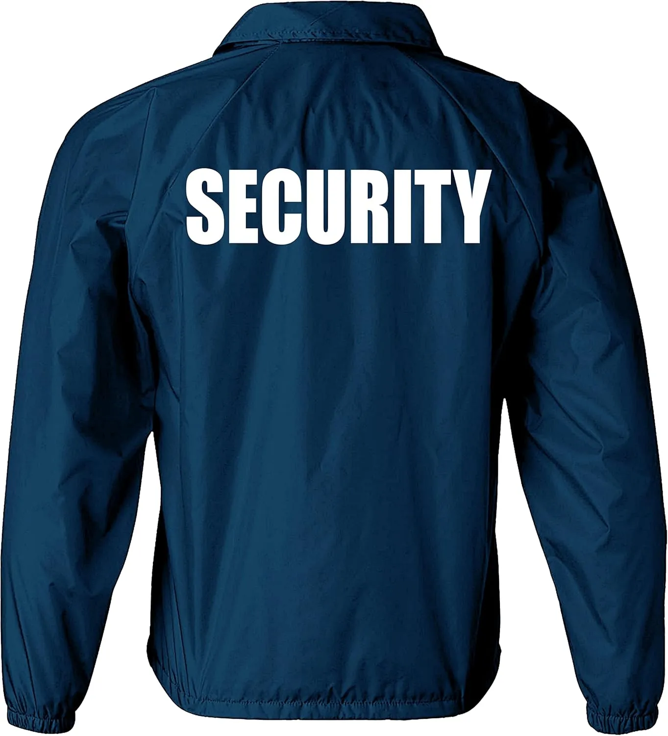 Smart People Clothing Security nylon jacket in with Reflective logos, front and back.