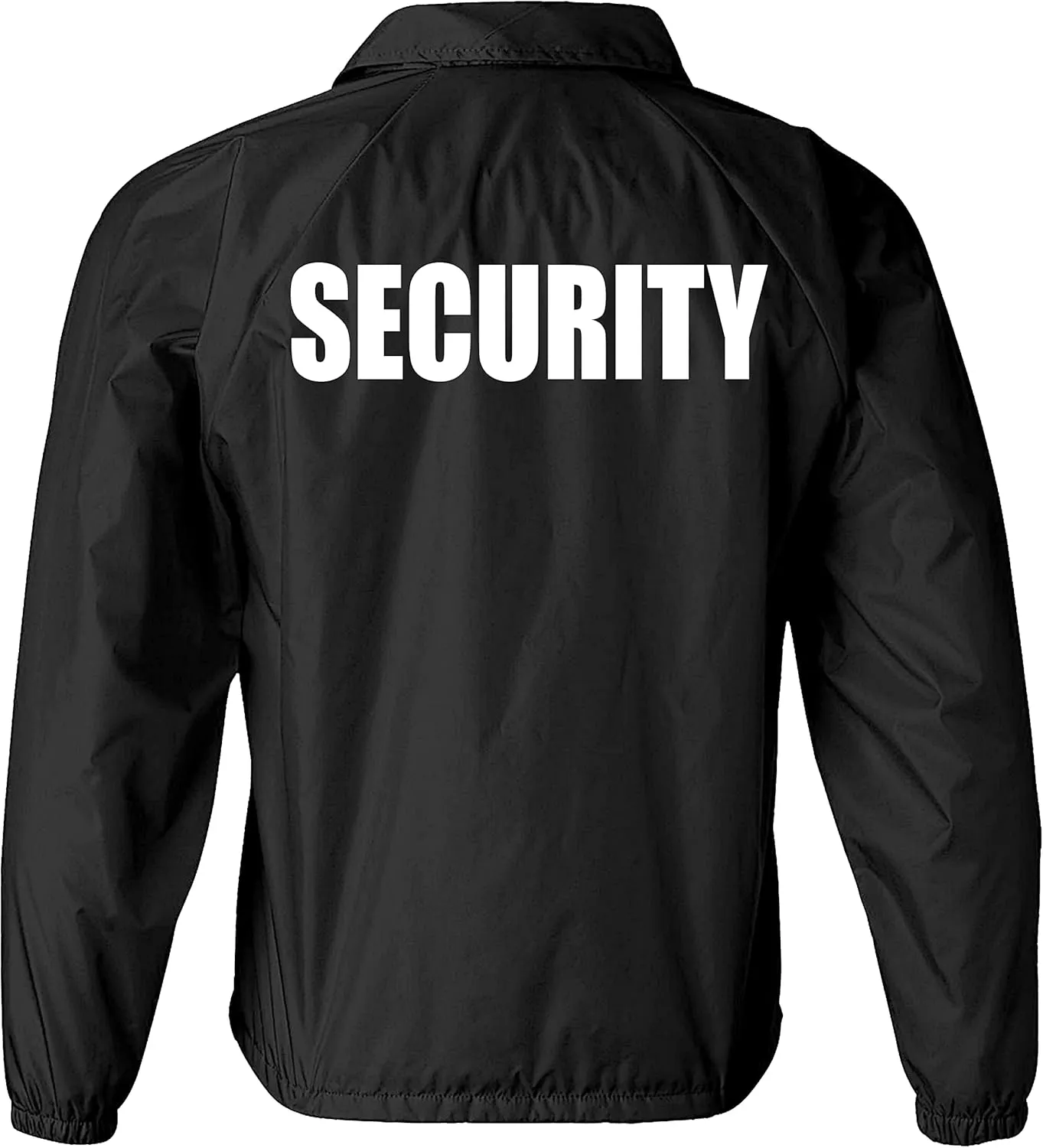 Smart People Clothing Security nylon jacket in with Reflective logos, front and back.