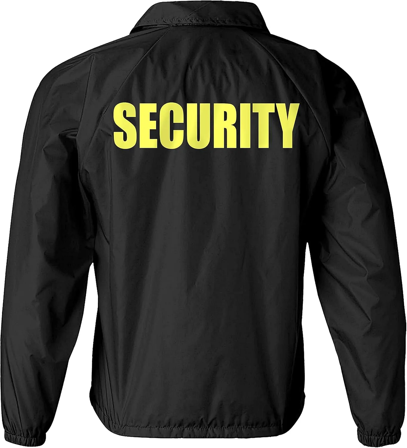 Smart People Clothing Security nylon jacket in with Reflective logos, front and back.