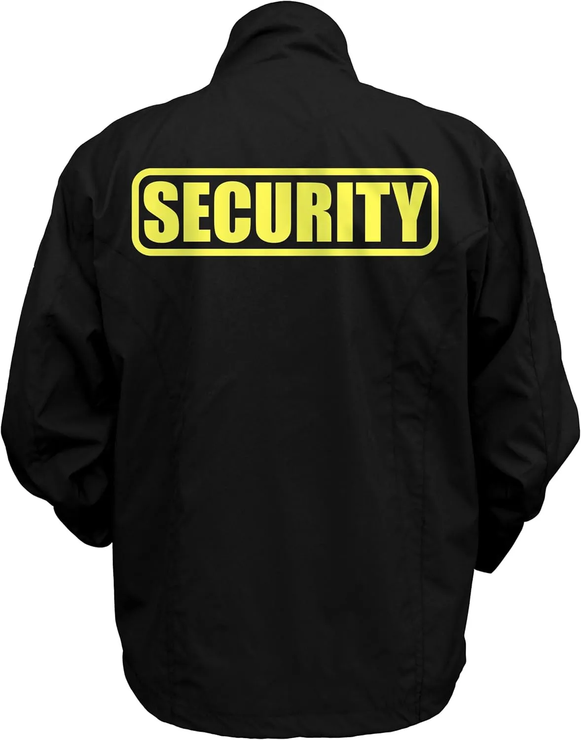 Smart People Clothing Security Zipped up Windbreaker with Reflective Decorations Front and Back
