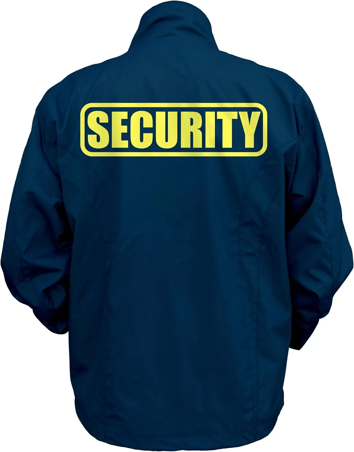 Smart People Clothing Security Zipped up Windbreaker with Reflective Decorations Front and Back