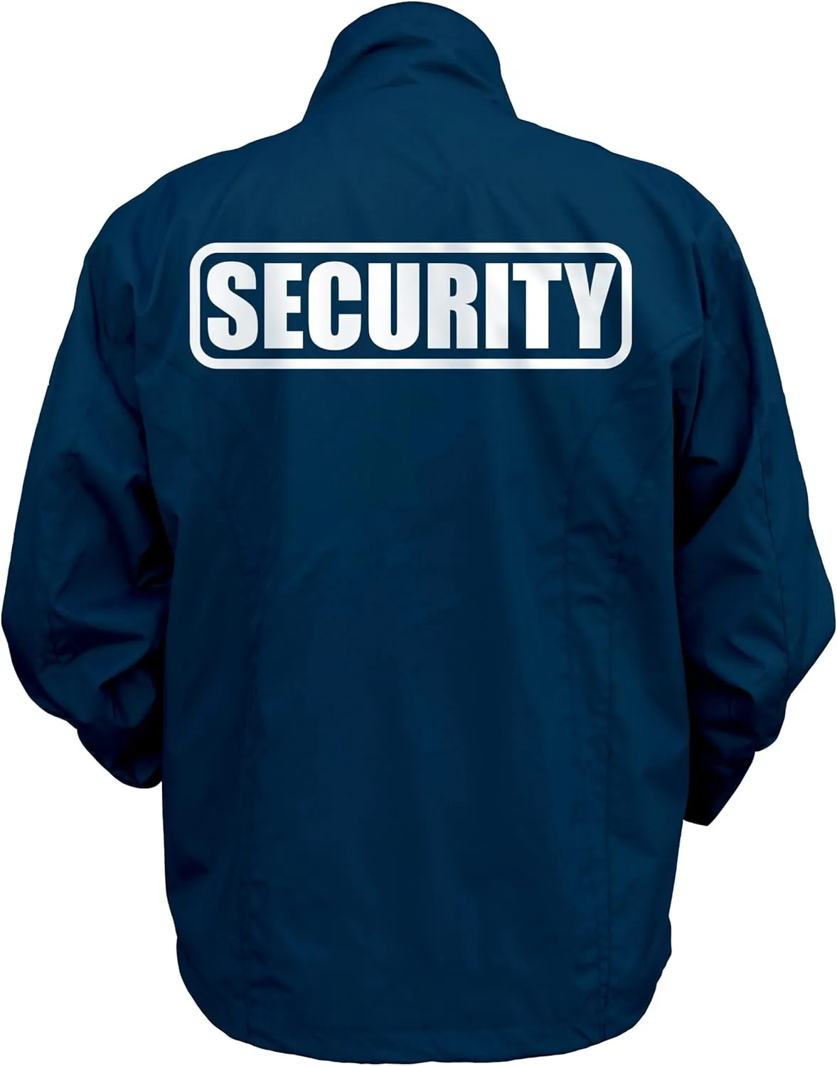 Smart People Clothing Security Zipped up Windbreaker with Reflective Decorations Front and Back