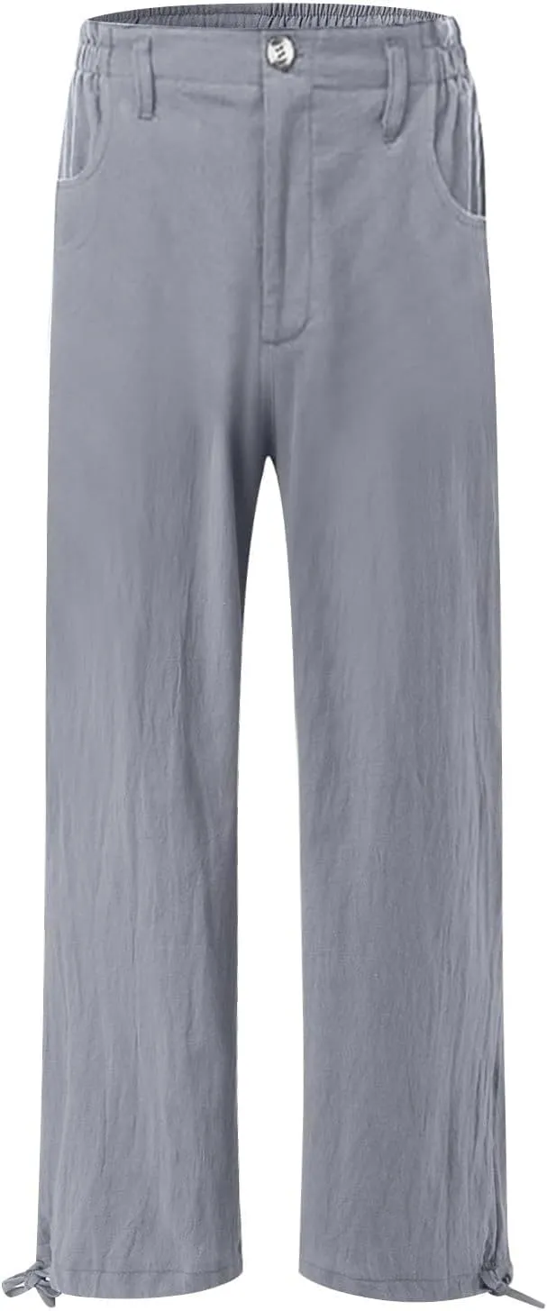 SMIDOW High Waist Wide Leg Pants for Women Trendy 2024 Casual Loose Long Trousers Palazzo Pants with Pockets