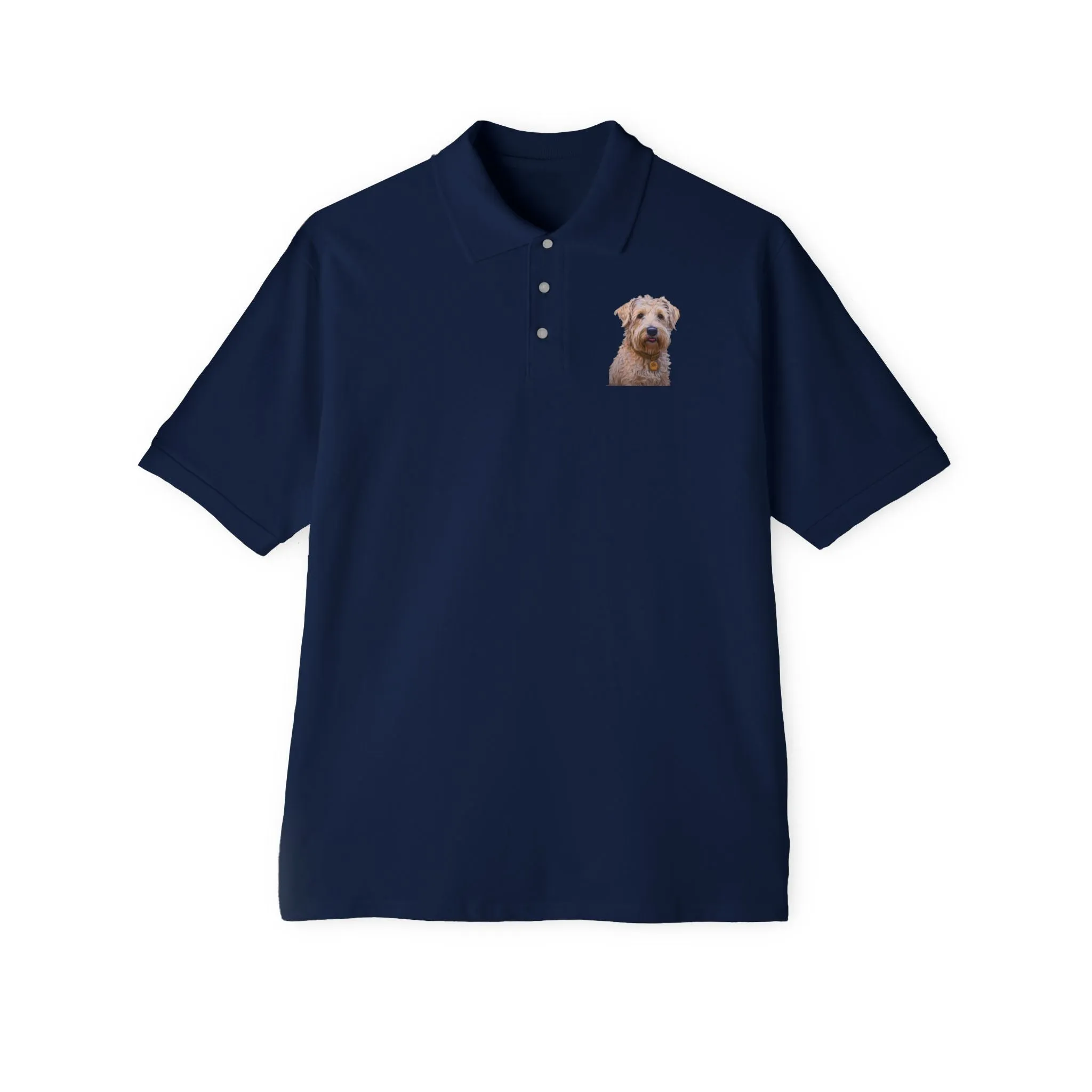 Soft Coated Wheaten Terrier - Men's Piqu Polo Shirt