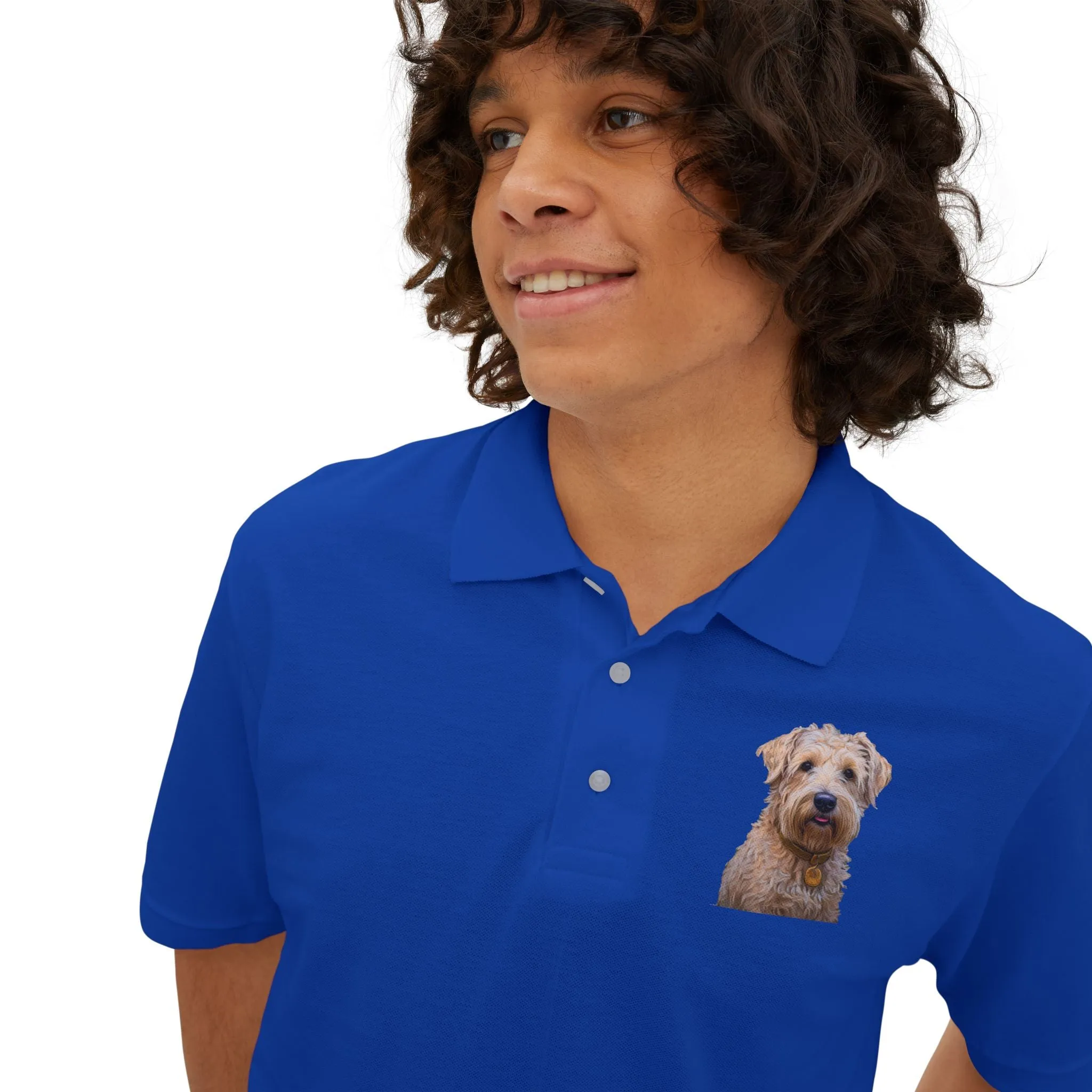 Soft Coated Wheaten Terrier - Men's Piqu Polo Shirt