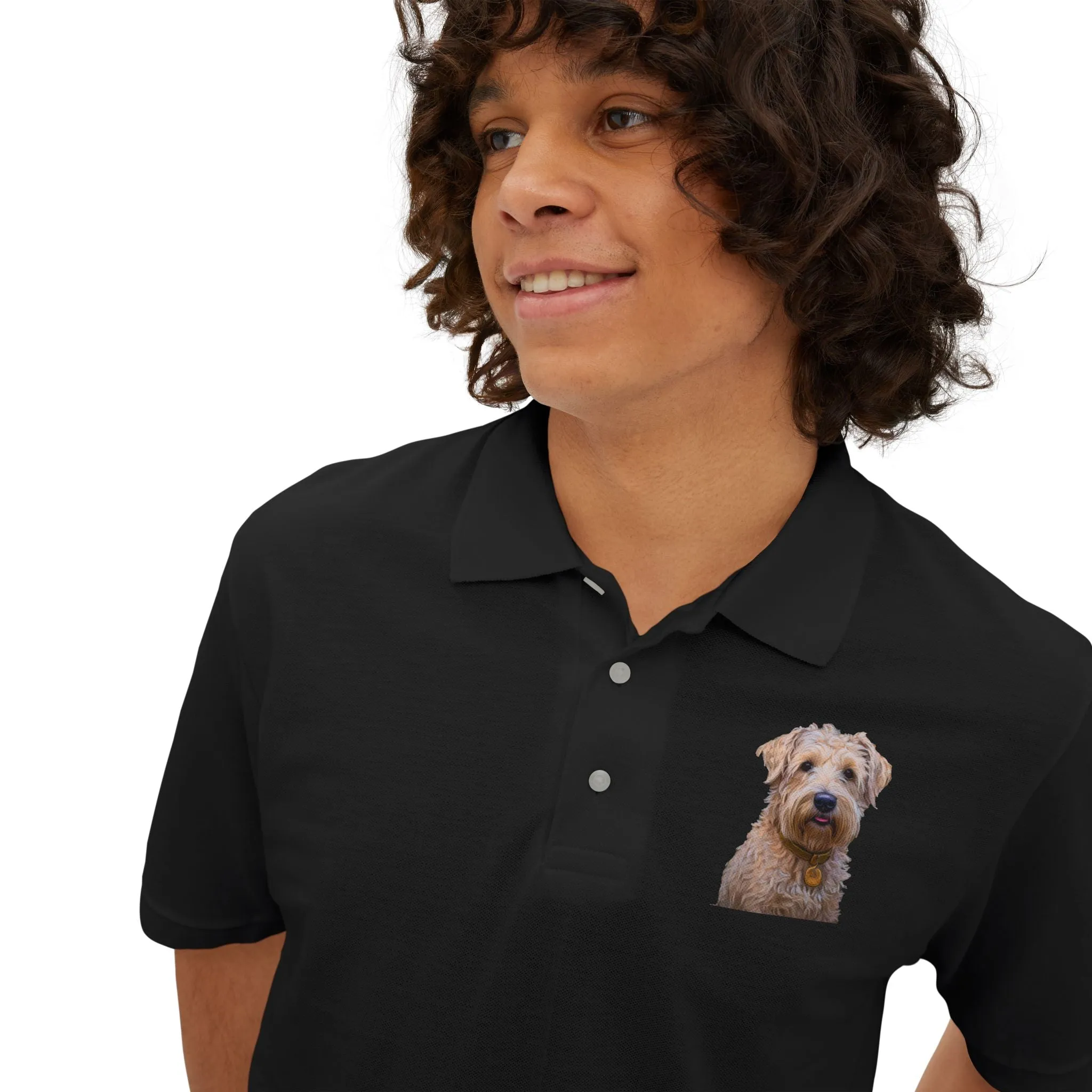 Soft Coated Wheaten Terrier - Men's Piqu Polo Shirt