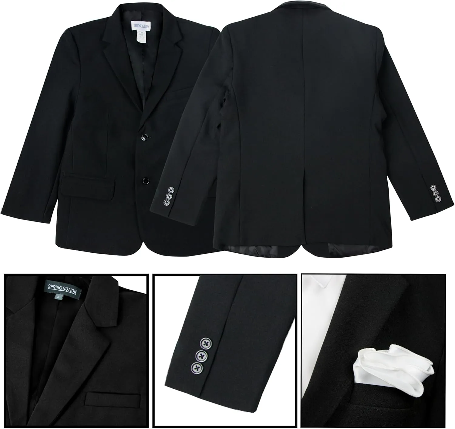 Spring Notion Big Boys' Modern Fit Dress Suit Set