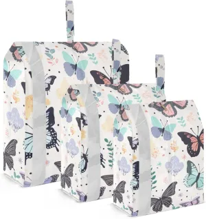SPRIPORT Beautiful Butterflies 3 Set Compression Packing Cubes for Travel Lightweight Luggage Organizer Bags for Carry on Suitcase Travel Essentials for Man Woman Clothes Vacation