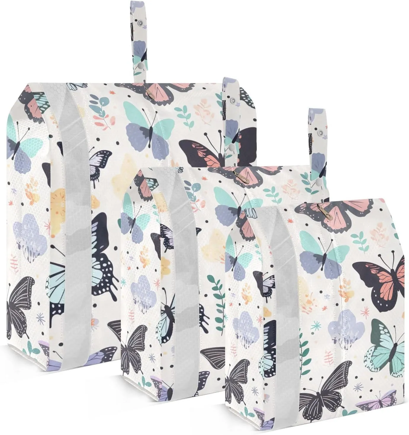 SPRIPORT Beautiful Butterflies 3 Set Compression Packing Cubes for Travel Lightweight Luggage Organizer Bags for Carry on Suitcase Travel Essentials for Man Woman Clothes Vacation