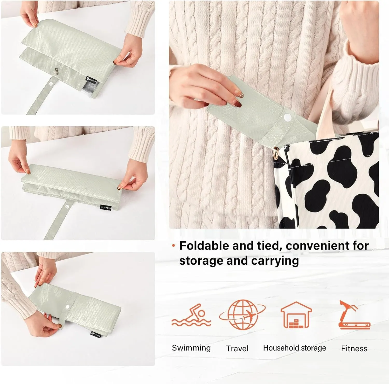 SPRIPORT Beige 3 Set Compression Packing Cubes for Travel Lightweight Luggage Organizer Bags for Carry on Suitcase Travel Cubes for Vacation Woman Man Clothes