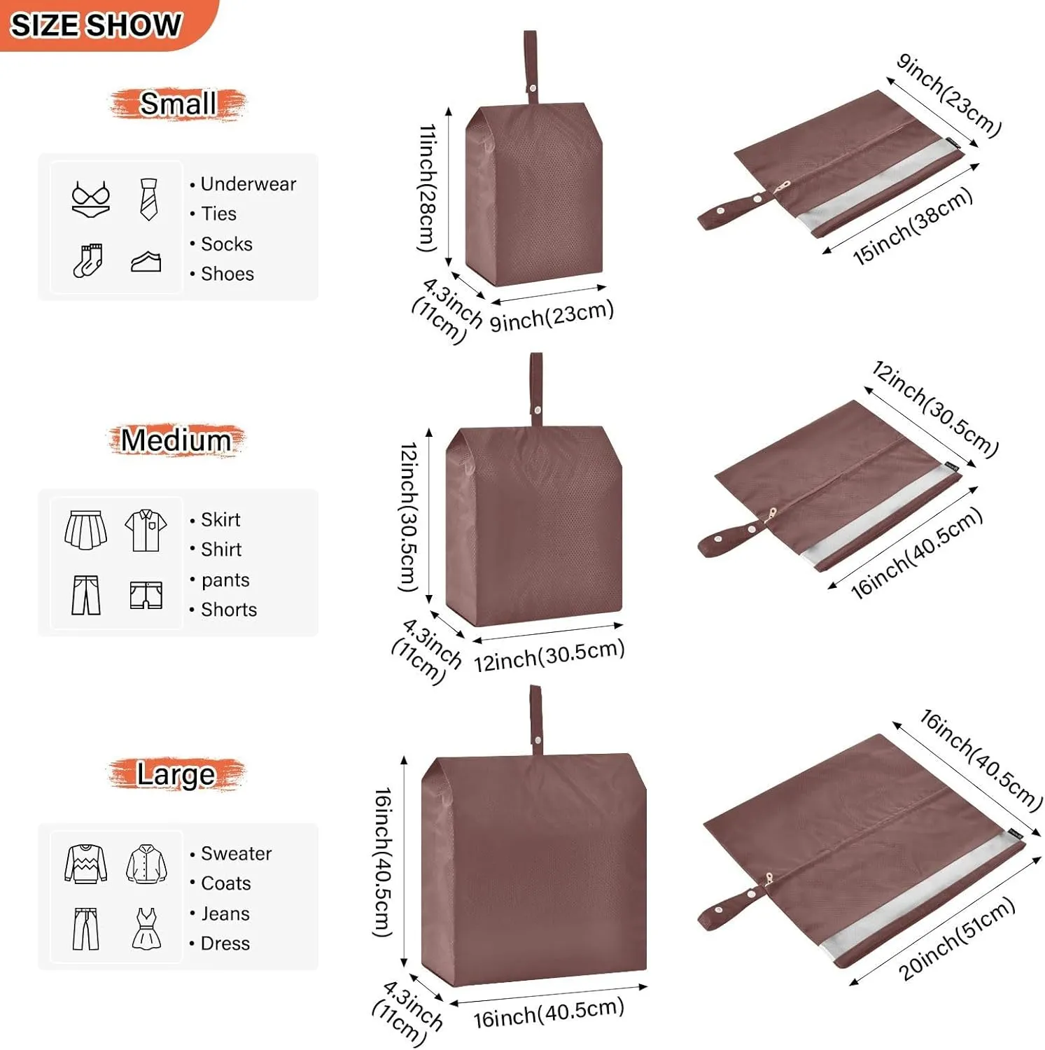 SPRIPORT Burgundy 3 Set Compression Packing Cubes for Travel Lightweight Luggage Organizer Bags for Carry on Suitcase Travel Cubes for Vacation Woman Man Clothes