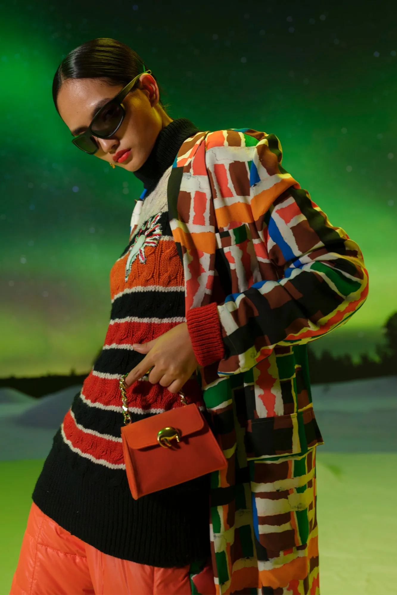Striped Jumper with Volt Patch