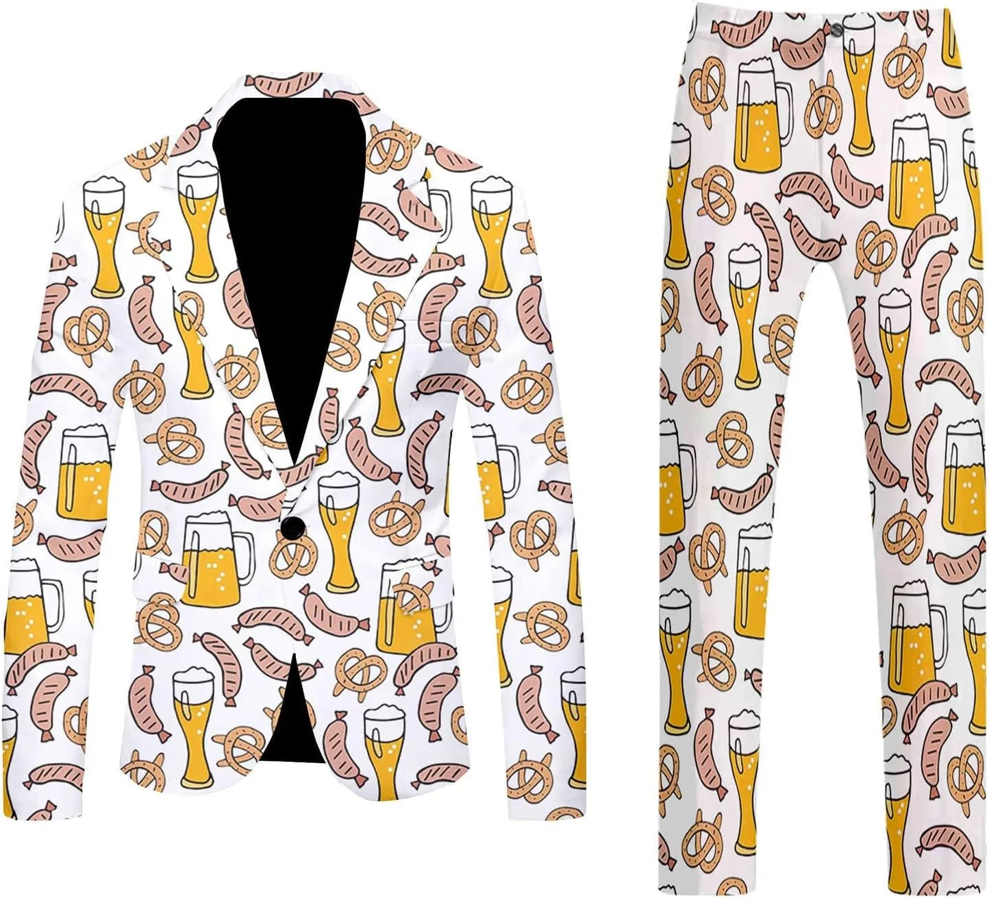 Suits for Men Suit Fashion Casual Printed Coat Vest Pants Suit Formal Work Suit Winter Windeproof Suit Men Slim Fit