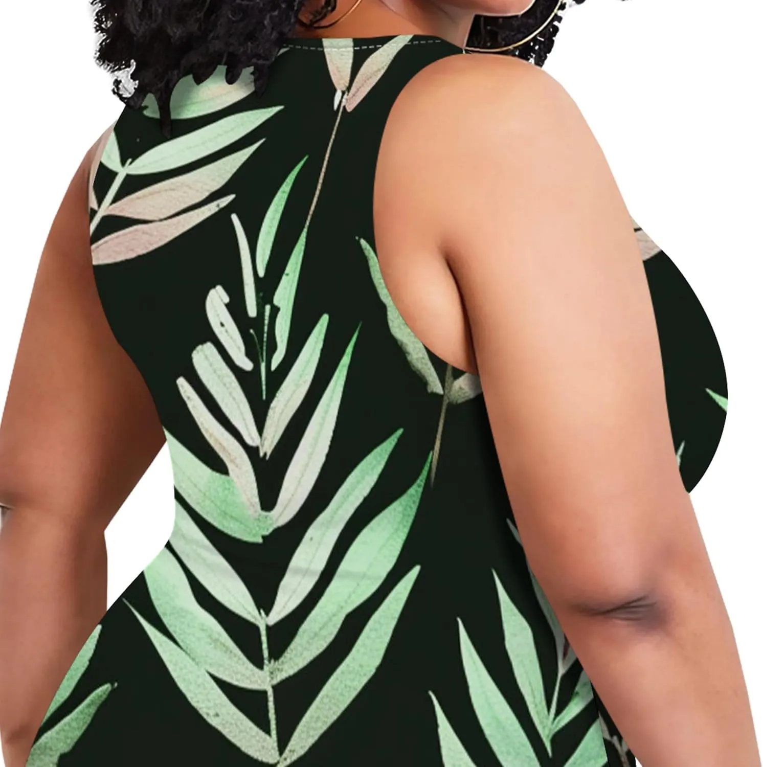 Summer Women's Sleeveless Tank Ruched Plus Size Bodycon Mini Sundress Midi Casual Dresses 2024