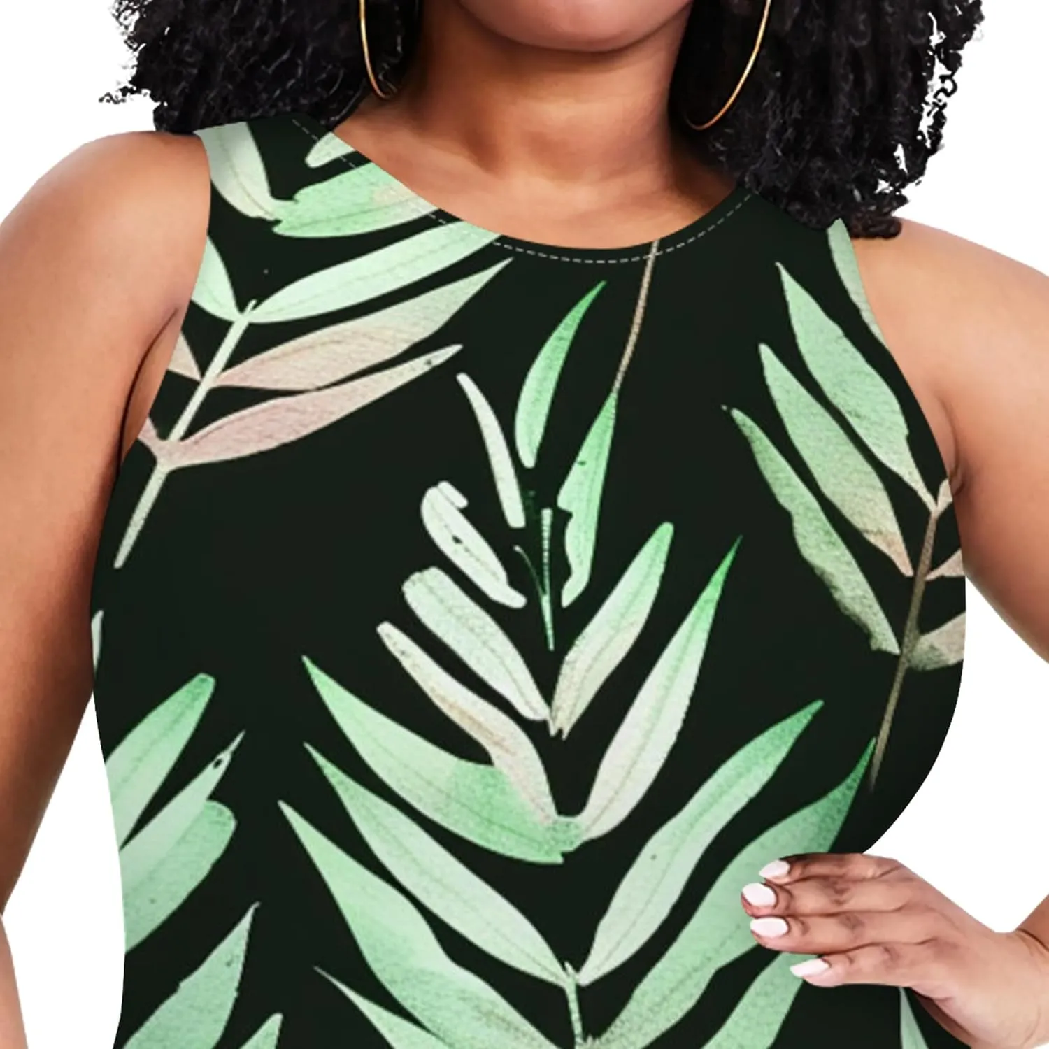 Summer Women's Sleeveless Tank Ruched Plus Size Bodycon Mini Sundress Midi Casual Dresses 2024