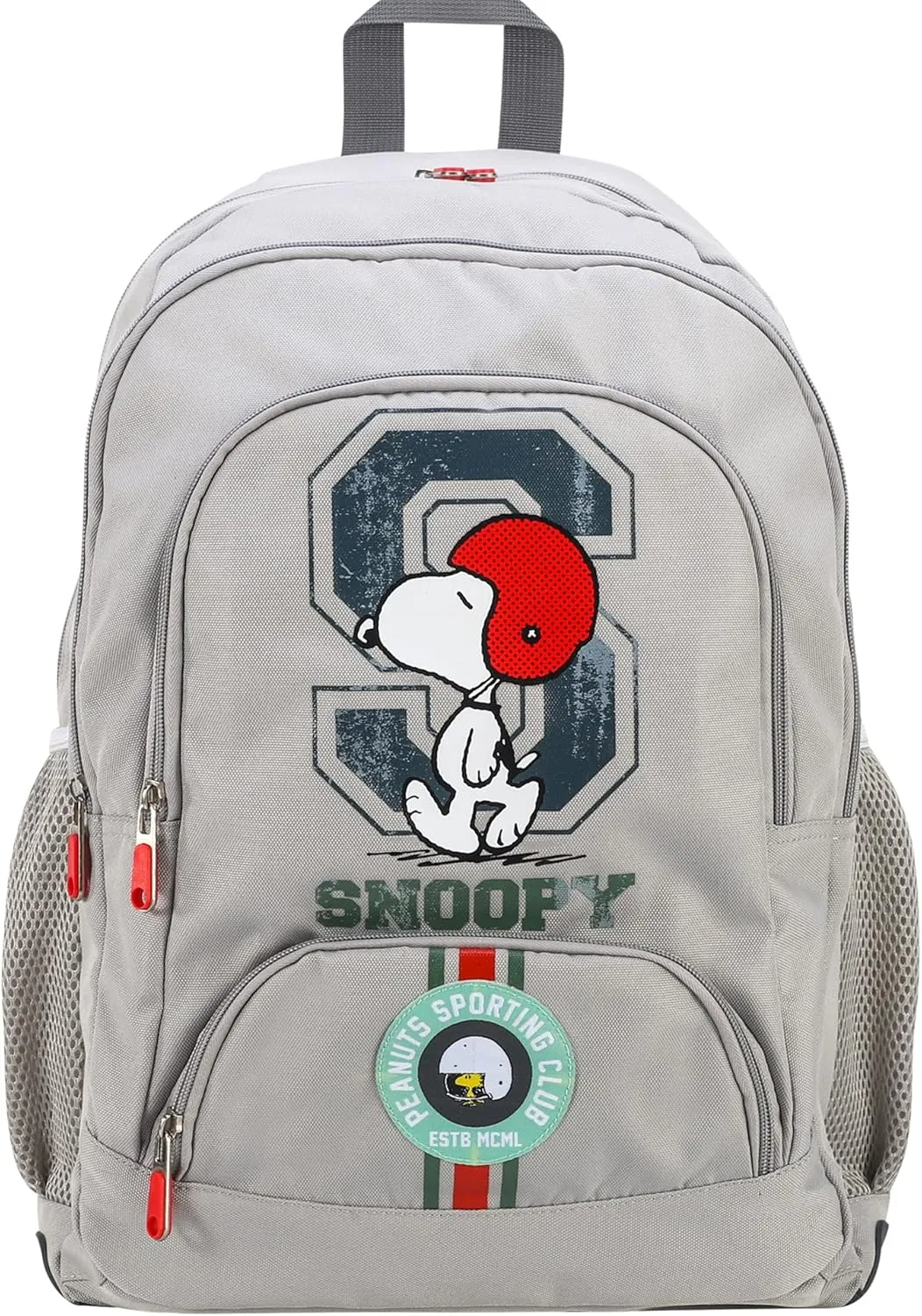 TDL Snoopy Premium Backpack., Grey, Large