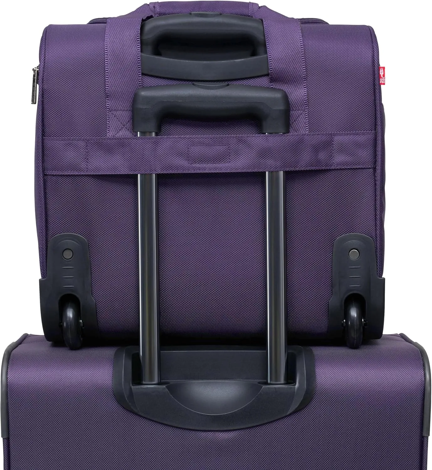 TPRC Smart Under Seat Carry-On Luggage with USB Charging Port, Purple, Underseater 15-Inch