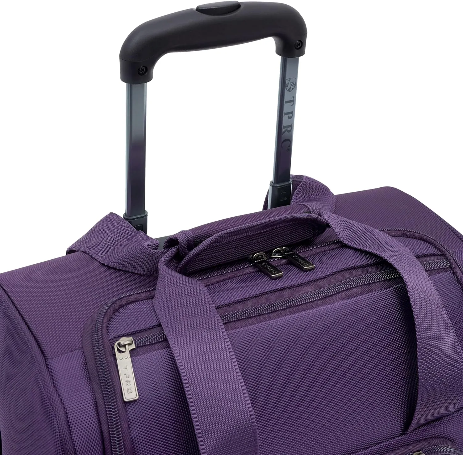 TPRC Smart Under Seat Carry-On Luggage with USB Charging Port, Purple, Underseater 15-Inch